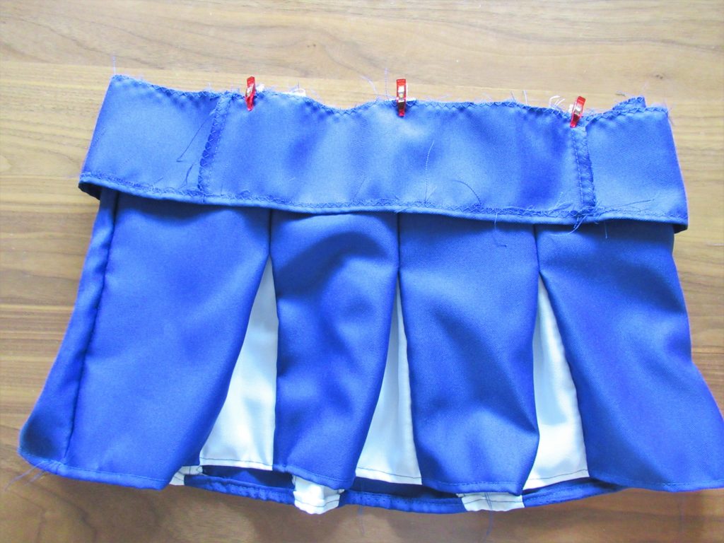 チア スカート 簡単作り方,チア スカート ゴム仕様,チア スカート ボックスプリーツ 簡単