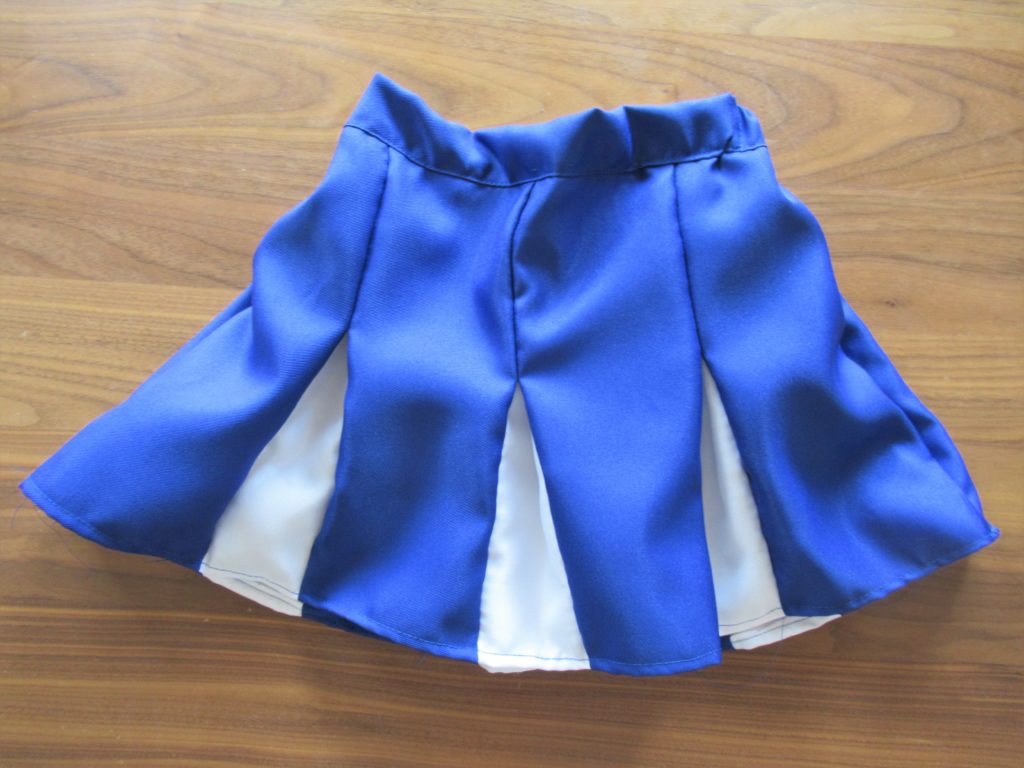 チア スカート 簡単作り方,チア スカート ゴム仕様,チア スカート ボックスプリーツ 簡単