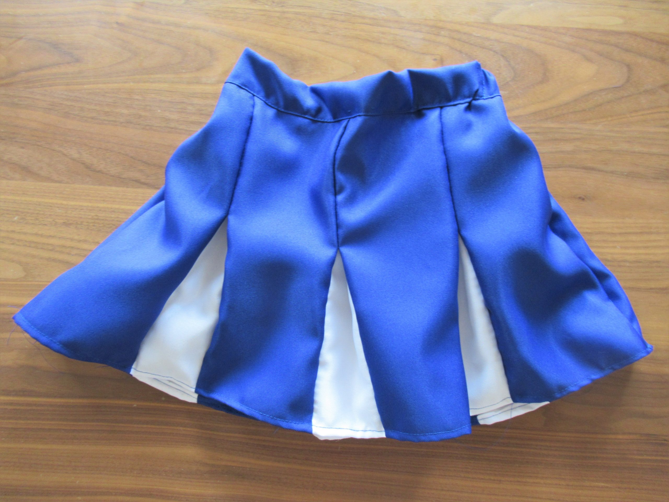 【チアのスカート簡単作り方】ゴム仕様で2色カラーのボックスプリーツの簡単な作り方